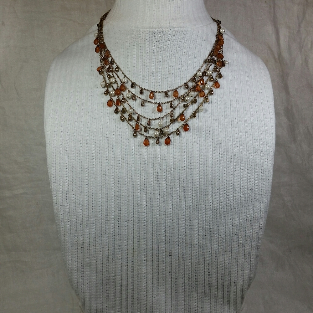 Premier Designs Multi Layer NECKLACE Charm Beads - Picture 4 of 12